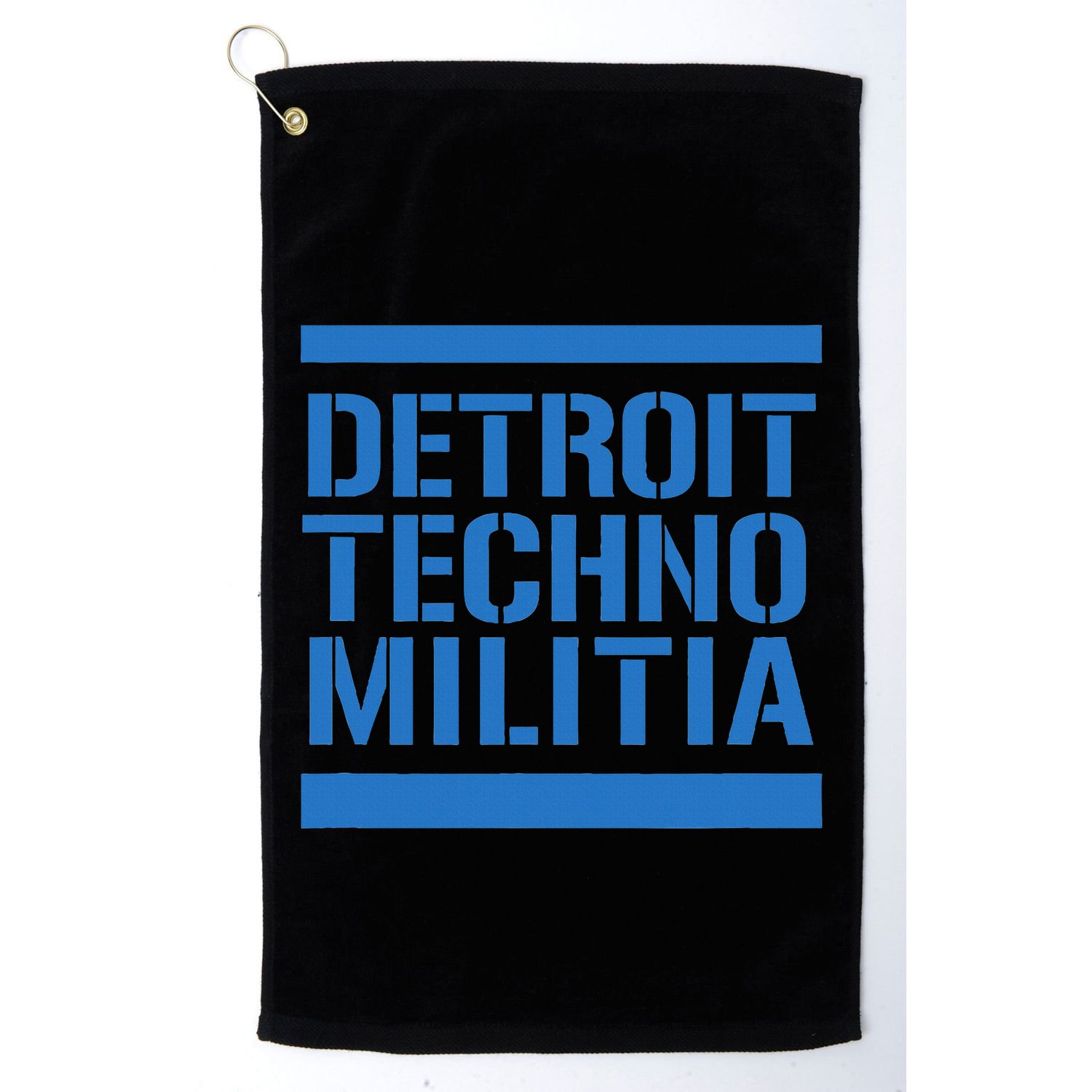 Detroit Techno Militia Blue Golf Towel