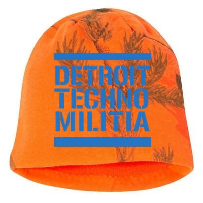 Detroit Techno Militia Blue Kati - Camo Knit Beanie