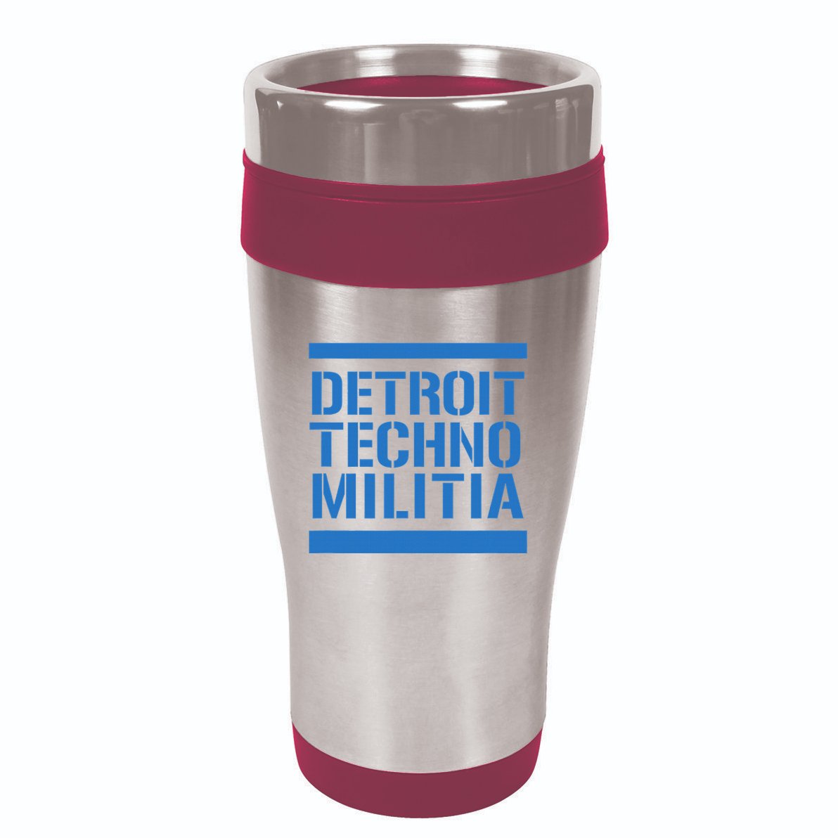 Detroit Techno Militia Blue 16oz Travel Tumbler