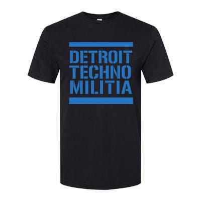 Detroit Techno Militia Blue Softstyle® CVC T-Shirt