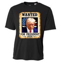 Donald Trump Mug Shot Wanted For U.S. President 2024 Cooling Performance Crew T-Shirt