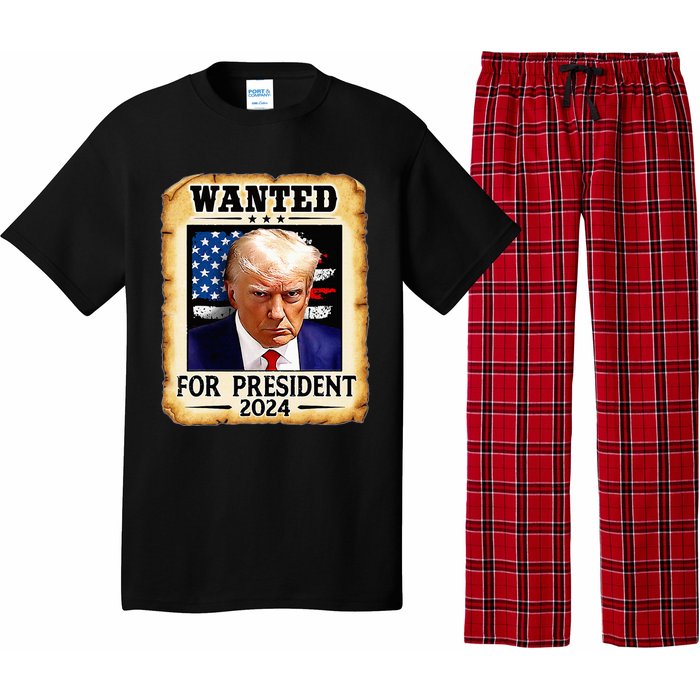 Donald Trump Mug Shot Wanted For U.S. President 2024 Pajama Set