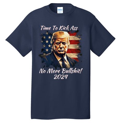 Donald Trump My President 2024 America Mug Shot Flag Funny Tall T-Shirt