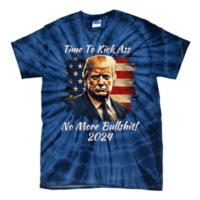 Donald Trump My President 2024 America Mug Shot Flag Funny Tie-Dye T-Shirt