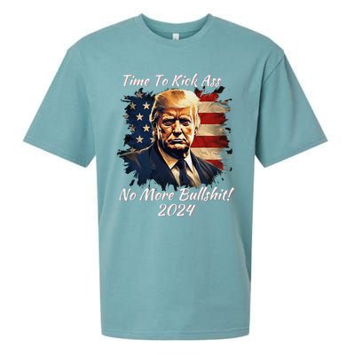 Donald Trump My President 2024 America Mug Shot Flag Funny Sueded Cloud Jersey T-Shirt