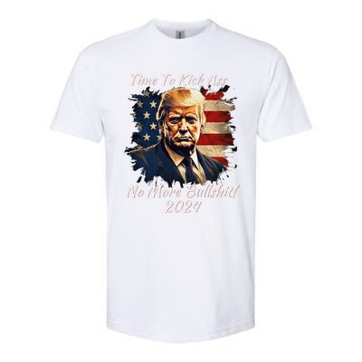 Donald Trump My President 2024 America Mug Shot Flag Funny Softstyle CVC T-Shirt