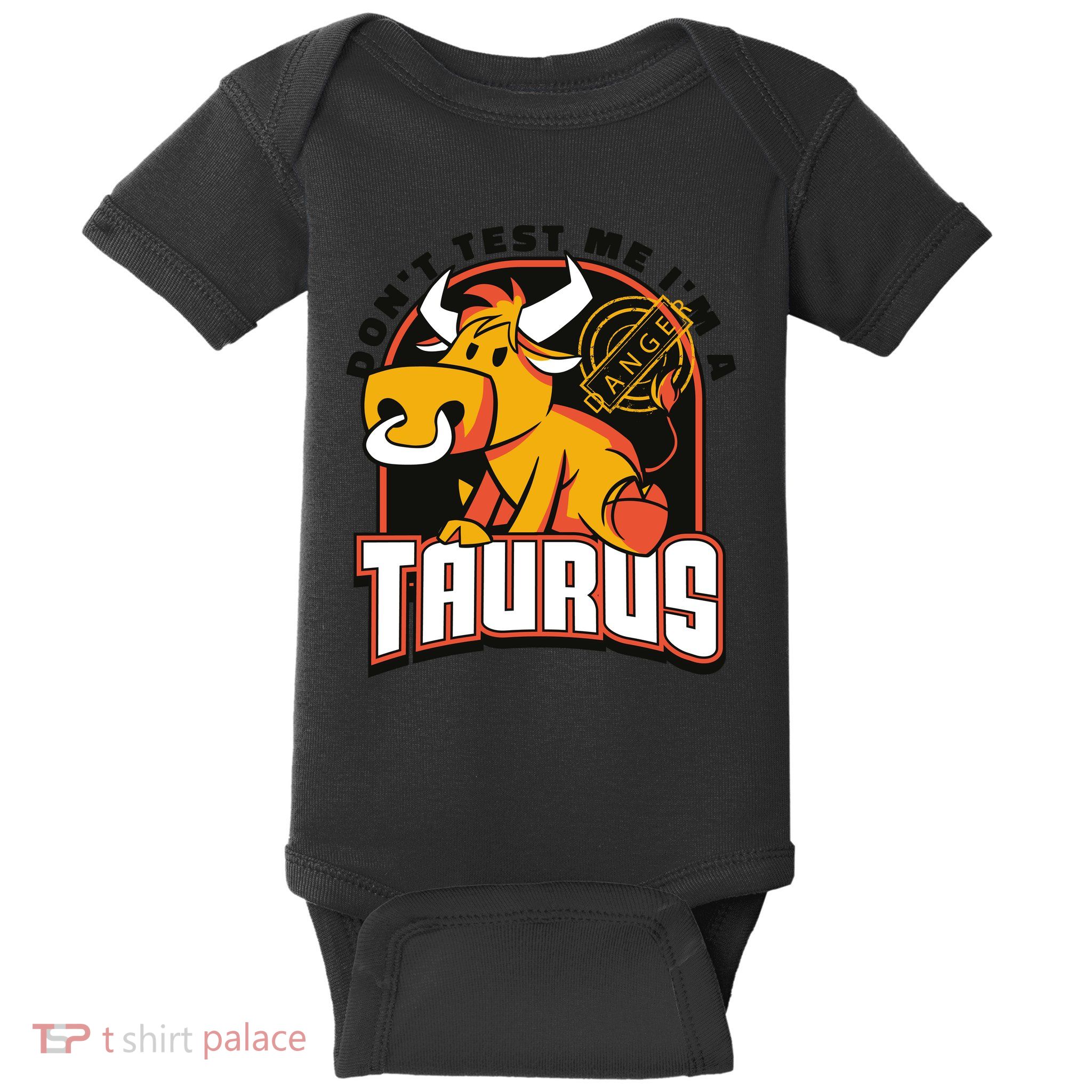 Don't Test Me I'm A Taurus Bull Birthday Gift Baby Bodysuit