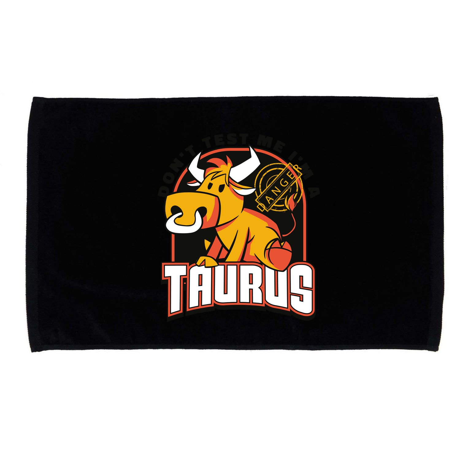 Don't Test Me I'm A Taurus Bull Birthday Gift Microfiber Hand Towel
