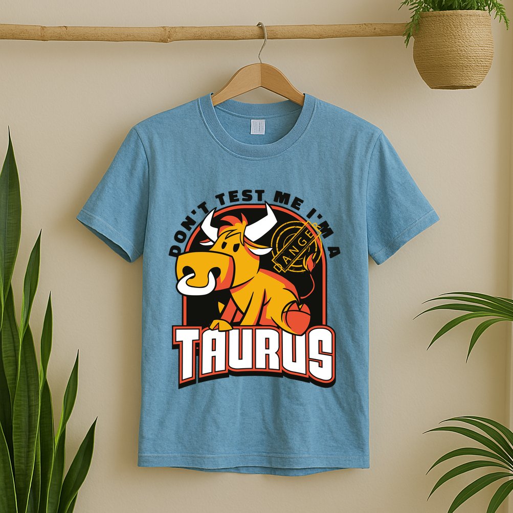 Don't Test Me I'm A Taurus Bull Birthday Gift T-Shirt