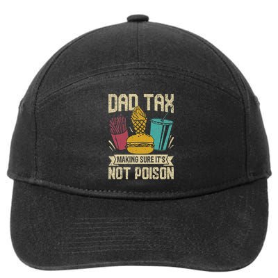 Dad Tax Making Sure It's Not Funny Father's Day 7-Panel Snapback Hat