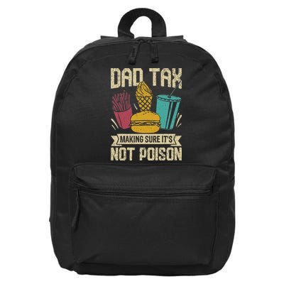 Dad Tax Making Sure It's Not Funny Father's Day 16 in Basic Backpack
