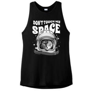 Don't Touch My Space Cat Ladies PosiCharge Tri-Blend Wicking Tank