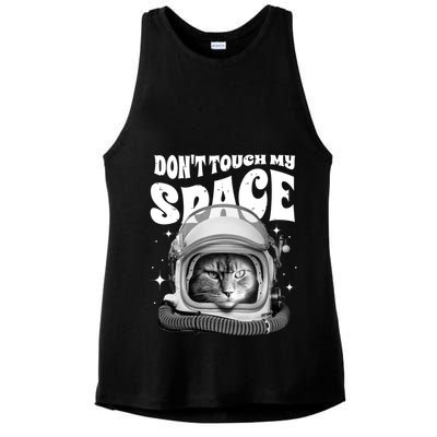 Don't Touch My Space Cat Ladies PosiCharge Tri-Blend Wicking Tank