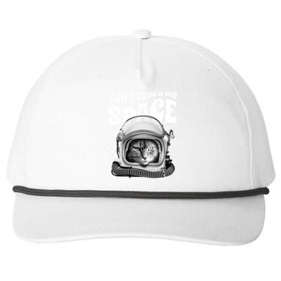 Don't Touch My Space Cat Snapback Five-Panel Rope Hat