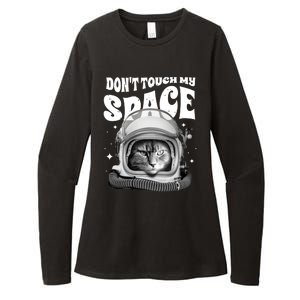 Don't Touch My Space Cat Womens CVC Long Sleeve Shirt