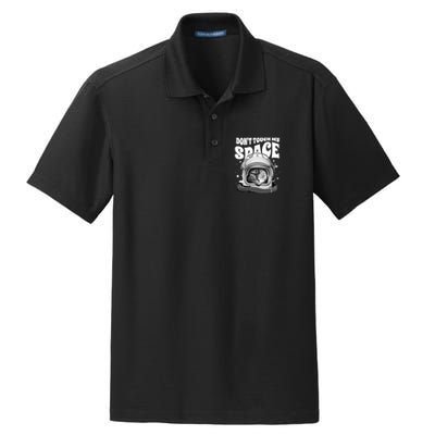 Don't Touch My Space Cat Dry Zone Grid Polo