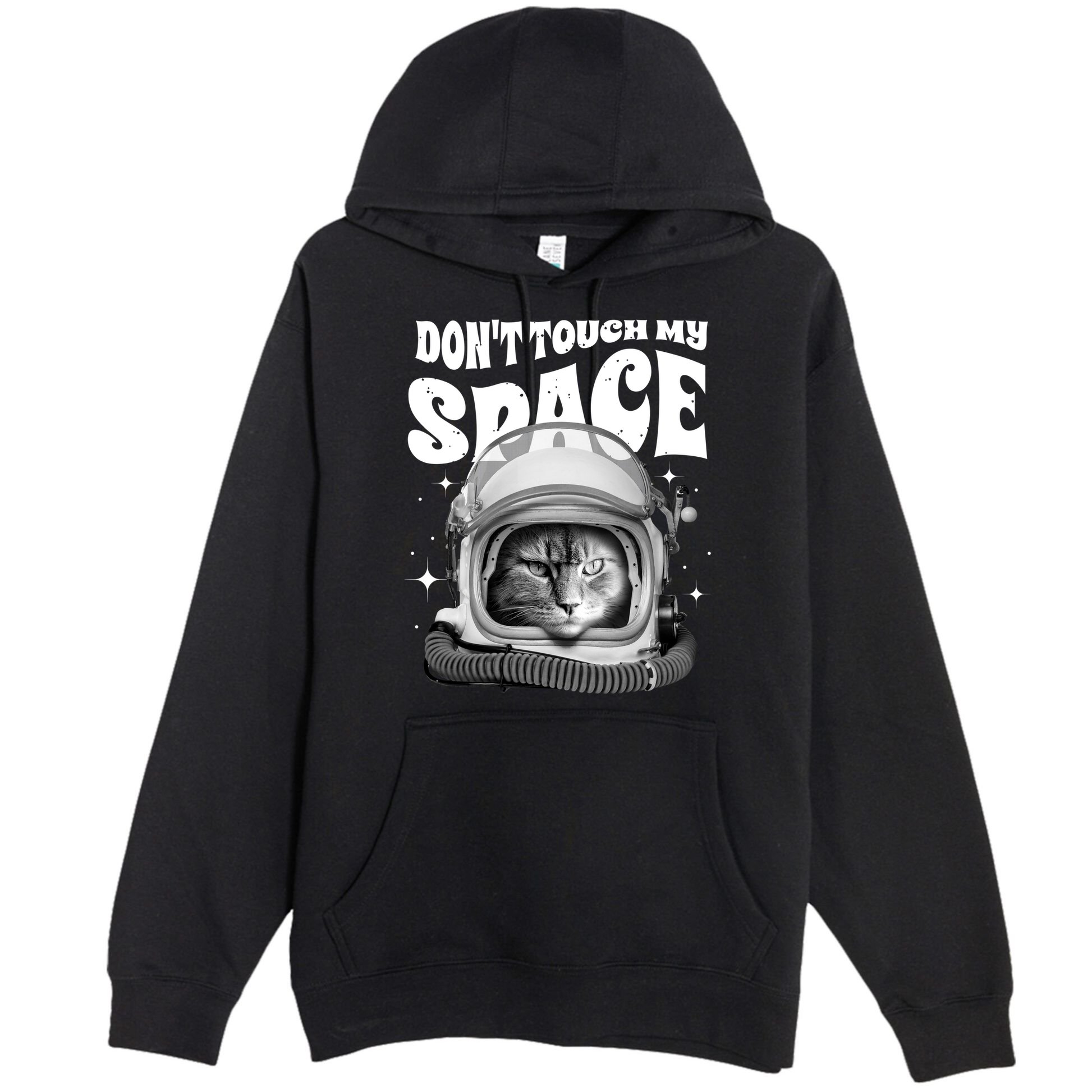 Don't Touch My Space Cat Premium Pullover Hoodie