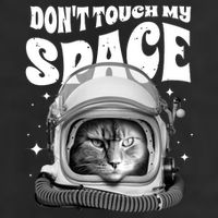 Don't Touch My Space Cat Premium Pullover Hoodie