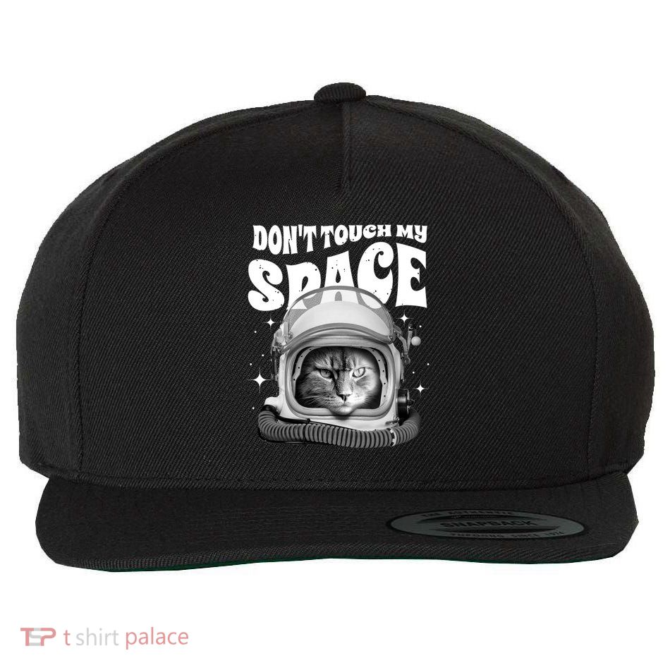 Don't Touch My Space Cat Wool Snapback Cap