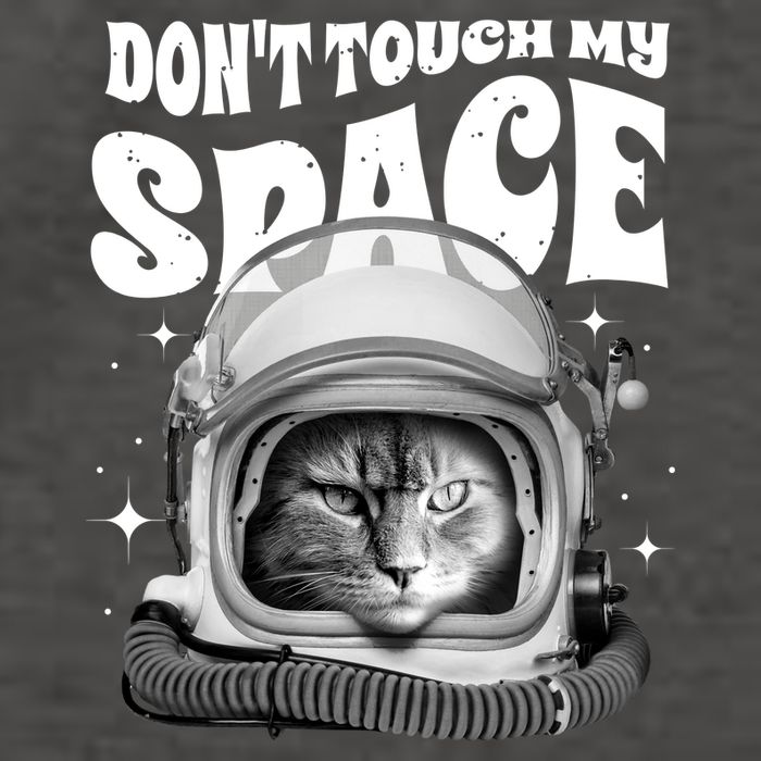 Don't Touch My Space Cat Vector Backpack