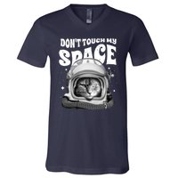 Don't Touch My Space Cat V-Neck T-Shirt