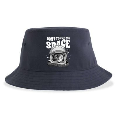 Don't Touch My Space Cat Sustainable Bucket Hat