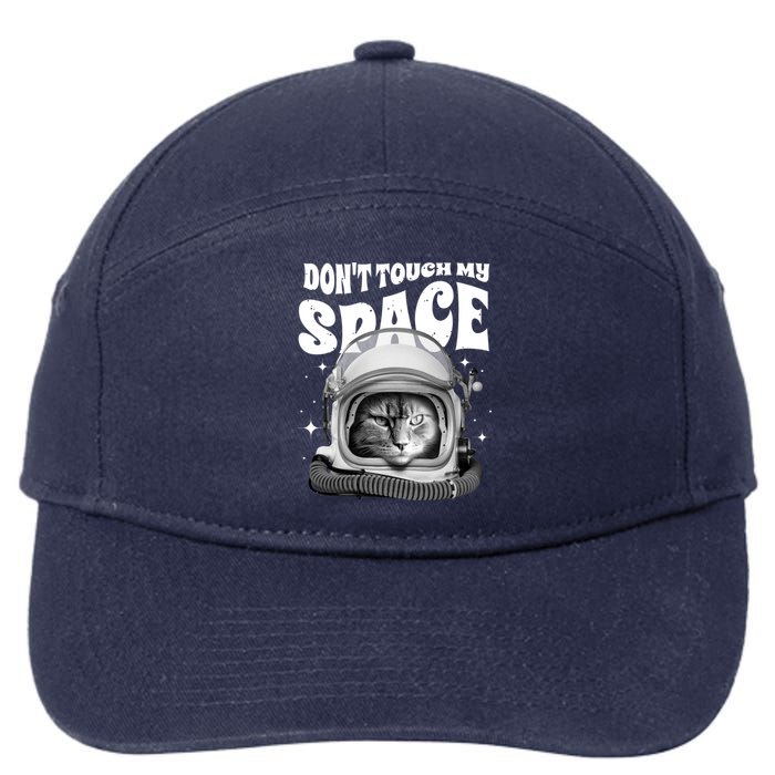 Don't Touch My Space Cat 7-Panel Snapback Hat