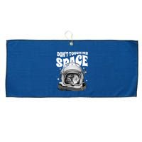 Don't Touch My Space Cat Large Microfiber Waffle Golf Towel