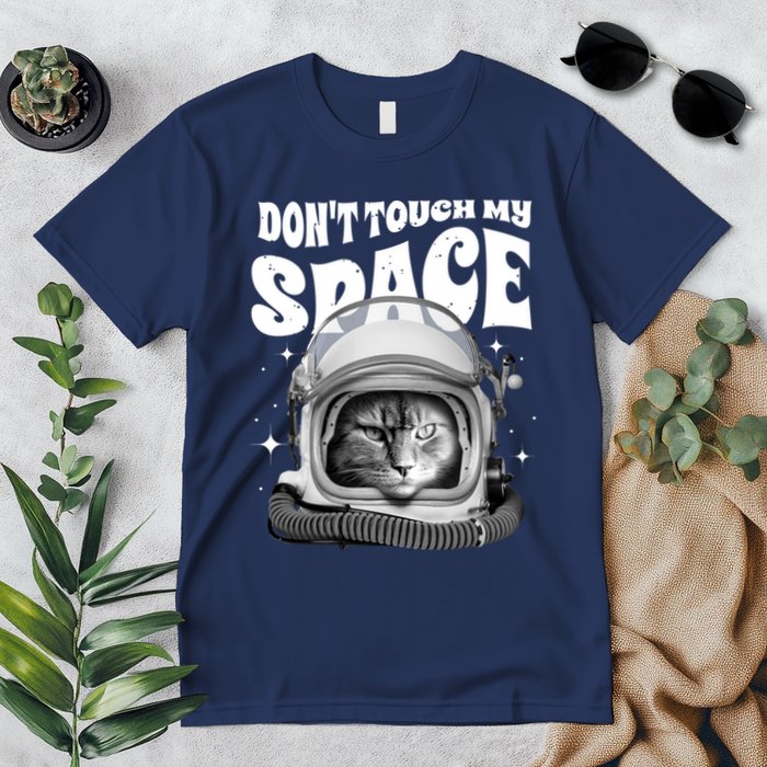 Don't Touch My Space Cat Premium T-Shirt
