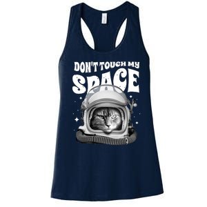 Don't Touch My Space Cat Women's Racerback Tank