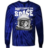 Don't Touch My Space Cat Tie-Dye Long Sleeve Shirt