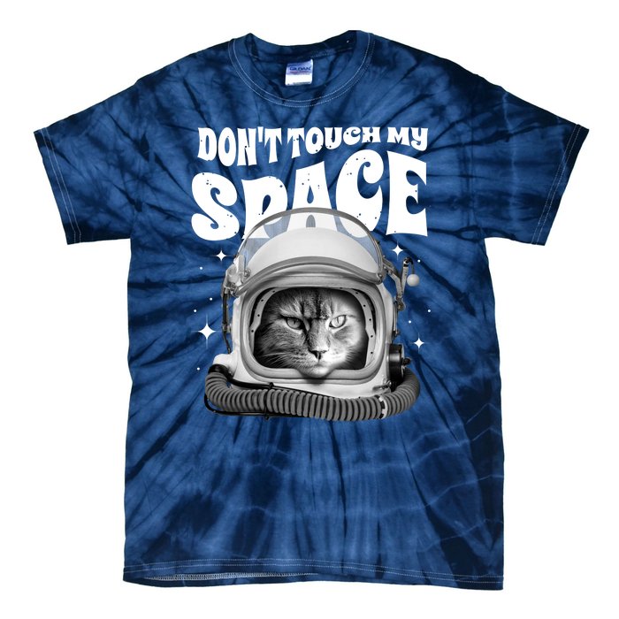 Don't Touch My Space Cat Tie-Dye T-Shirt