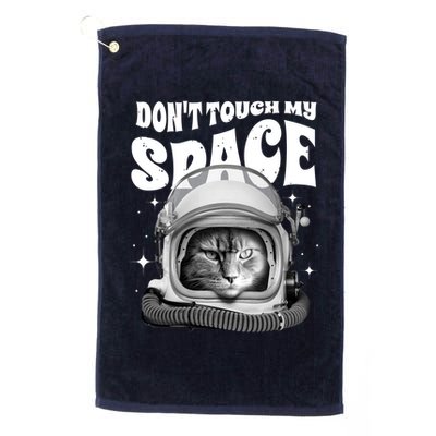 Don't Touch My Space Cat Golf Towel