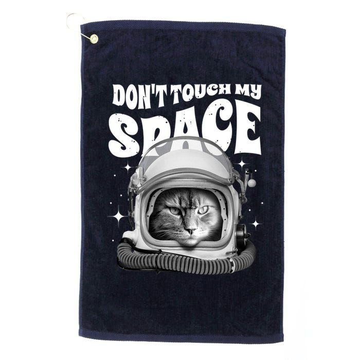 Don't Touch My Space Cat Golf Towel