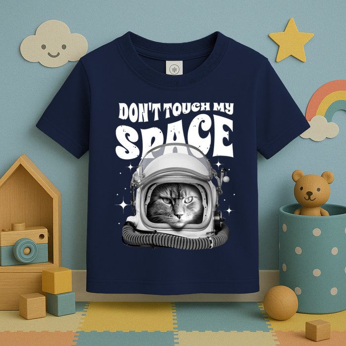 Don't Touch My Space Cat Toddler T-Shirt