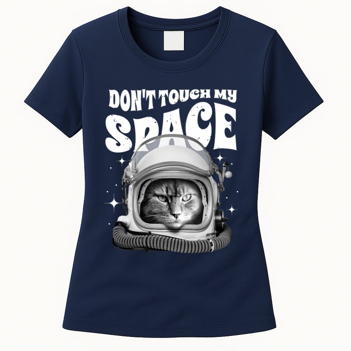 Don't Touch My Space Cat Womens T-Shirt