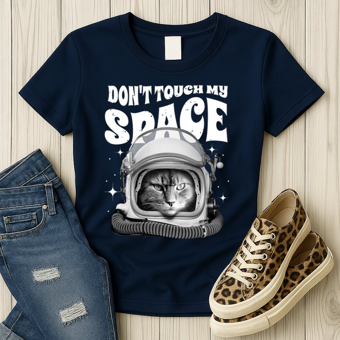 Don't Touch My Space Cat Womens T-Shirt