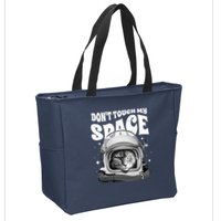 Don't Touch My Space Cat Zip Tote Bag