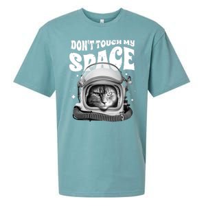 Don't Touch My Space Cat Sueded Cloud Jersey T-Shirt