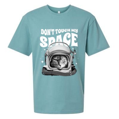 Don't Touch My Space Cat Sueded Cloud Jersey T-Shirt