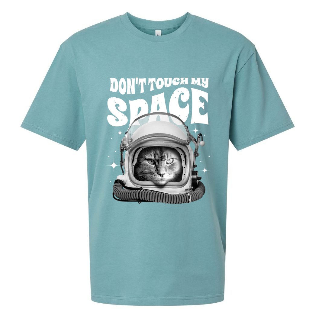 Don't Touch My Space Cat Sueded Cloud Jersey T-Shirt