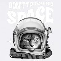 Don't Touch My Space Cat Garment-Dyed Sweatshirt