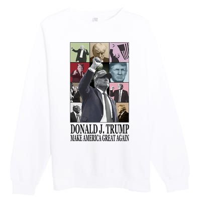 Donald Trump Make America Great Again Premium Crewneck Sweatshirt