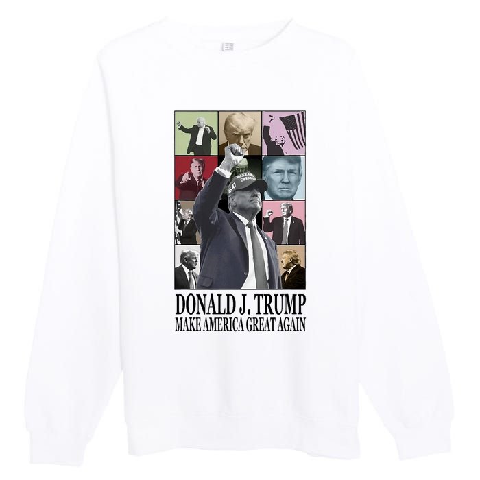 Donald Trump Make America Great Again Premium Crewneck Sweatshirt