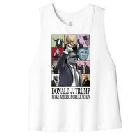 Donald Trump Make America Great Again Women's Racerback Cropped Tank