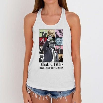 Donald Trump Make America Great Again Women's Knotted Racerback Tank