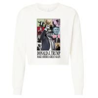 Donald Trump Make America Great Again Cropped Pullover Crew