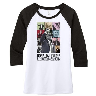 Donald Trump Make America Great Again Women's Tri-Blend 3/4-Sleeve Raglan Shirt