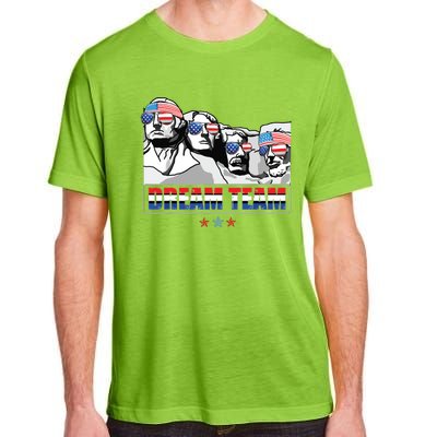 Dream Team Mount Rushmore Presidents 4th Of July Patriotic Adult ChromaSoft Performance T-Shirt