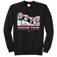 Dream Team Mount Rushmore Presidents 4th Of July Patriotic Tall Sweatshirt